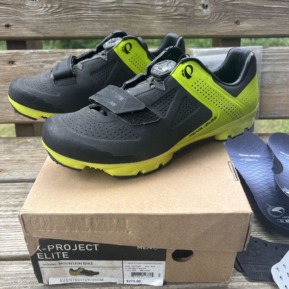 Pearl Izumi X-Project Elite Black and Yellow Men's Shoes